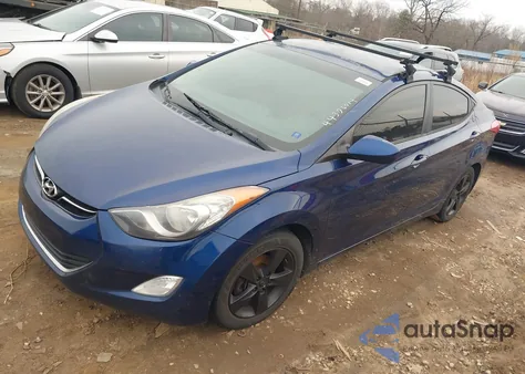 2013 Hyundai Elantra Gls/Limited from USA, damaged, VIN KMHDH4AEXDU513004